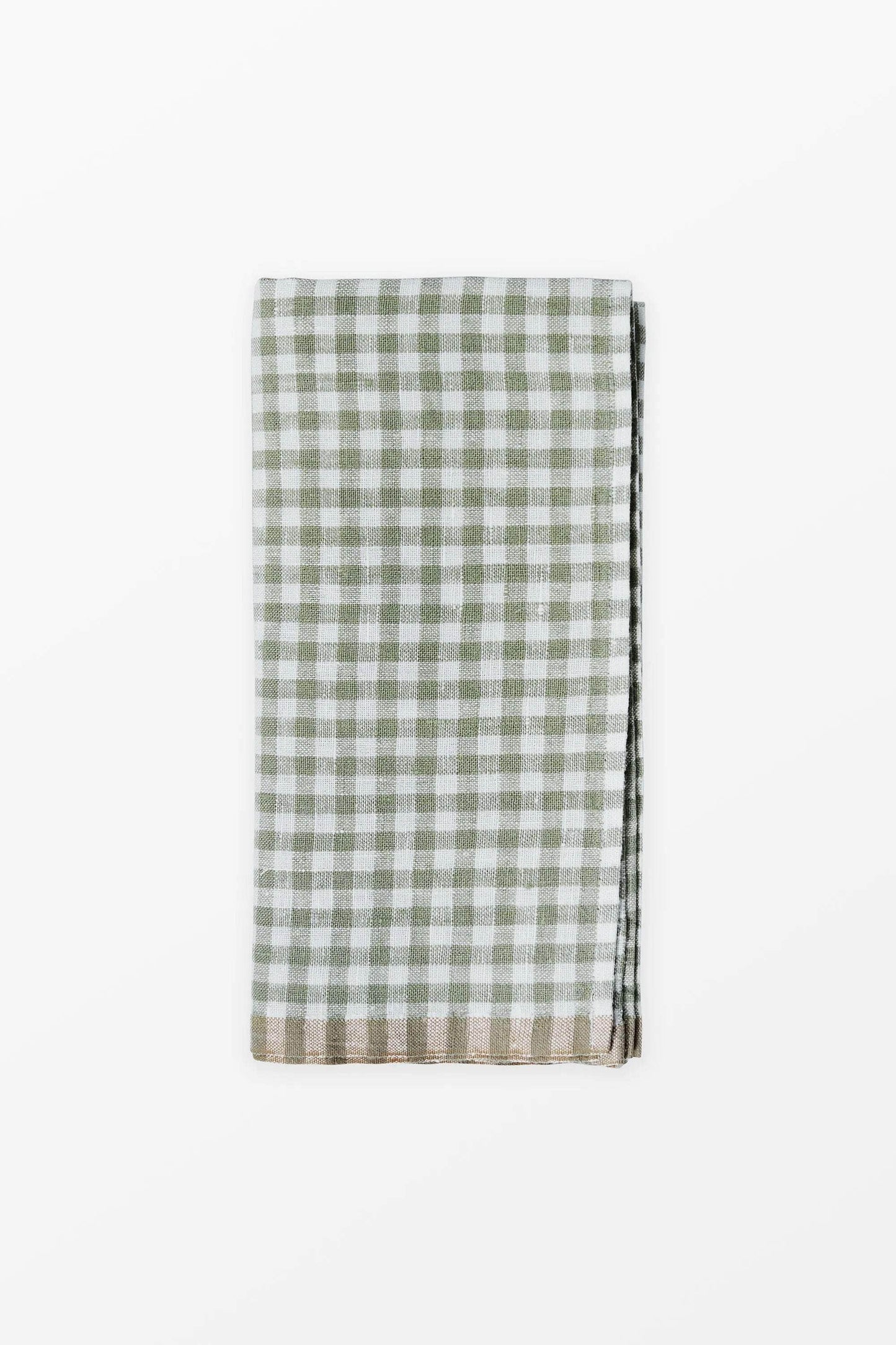 Green Gingham linen Napkin
