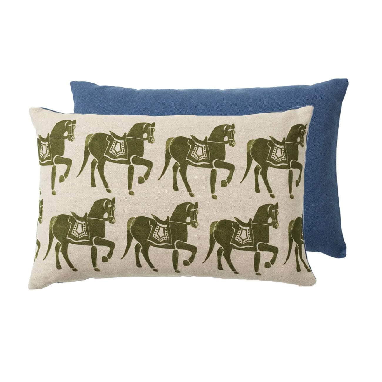 Load image into Gallery viewer, Cushion Horse Olive
