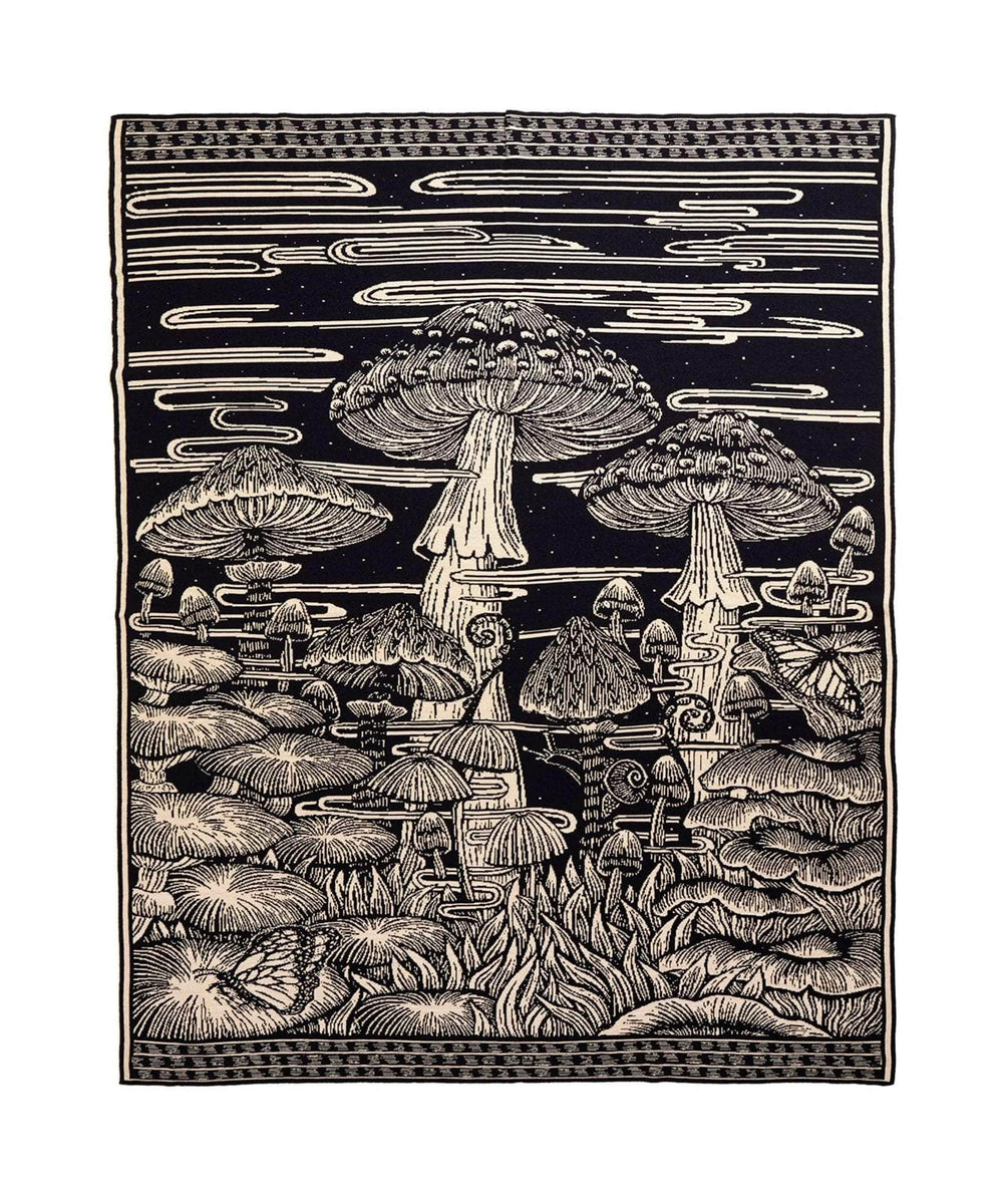 Mystic Mycelium Wool Blanket