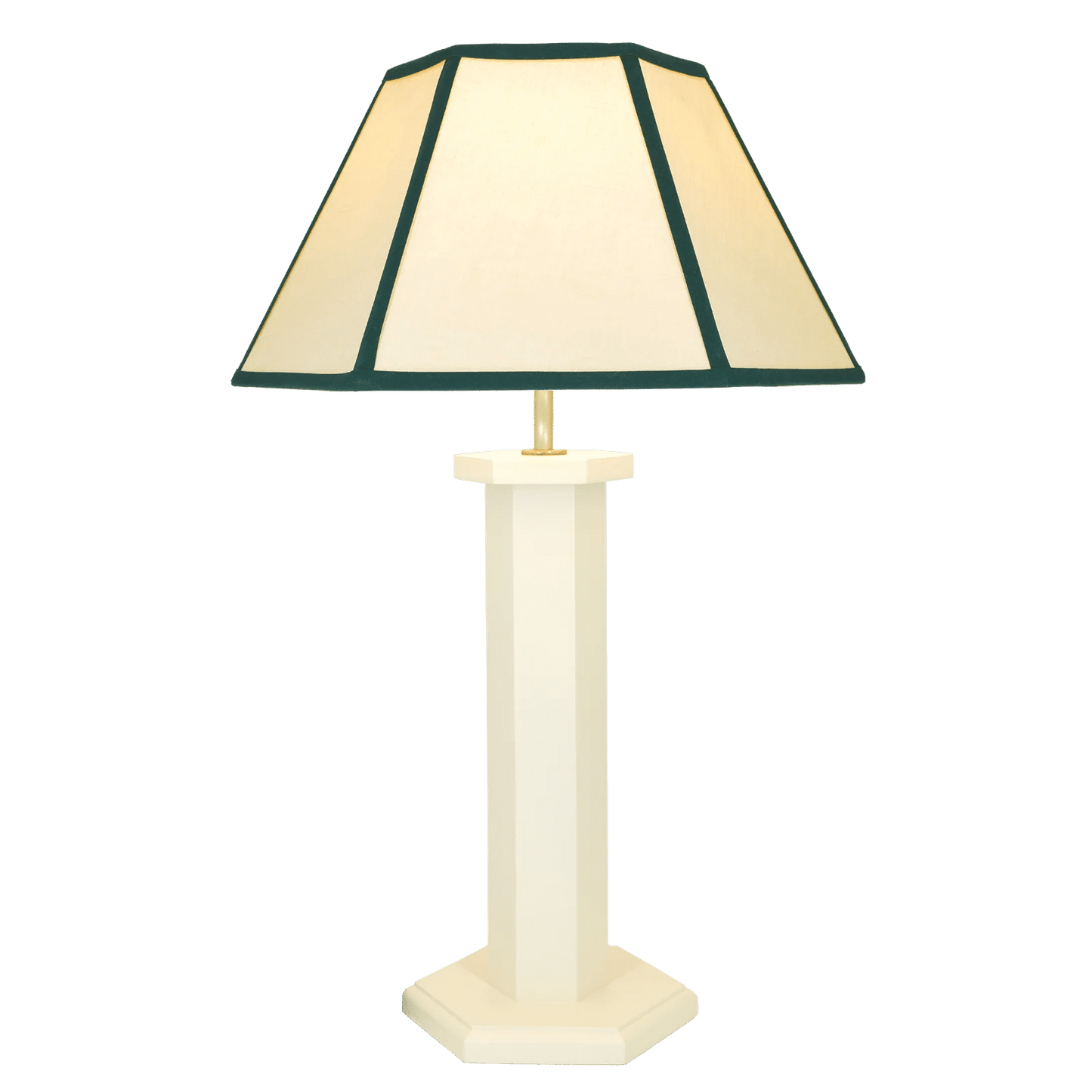 Hexagon Table Lamp - Oyster White