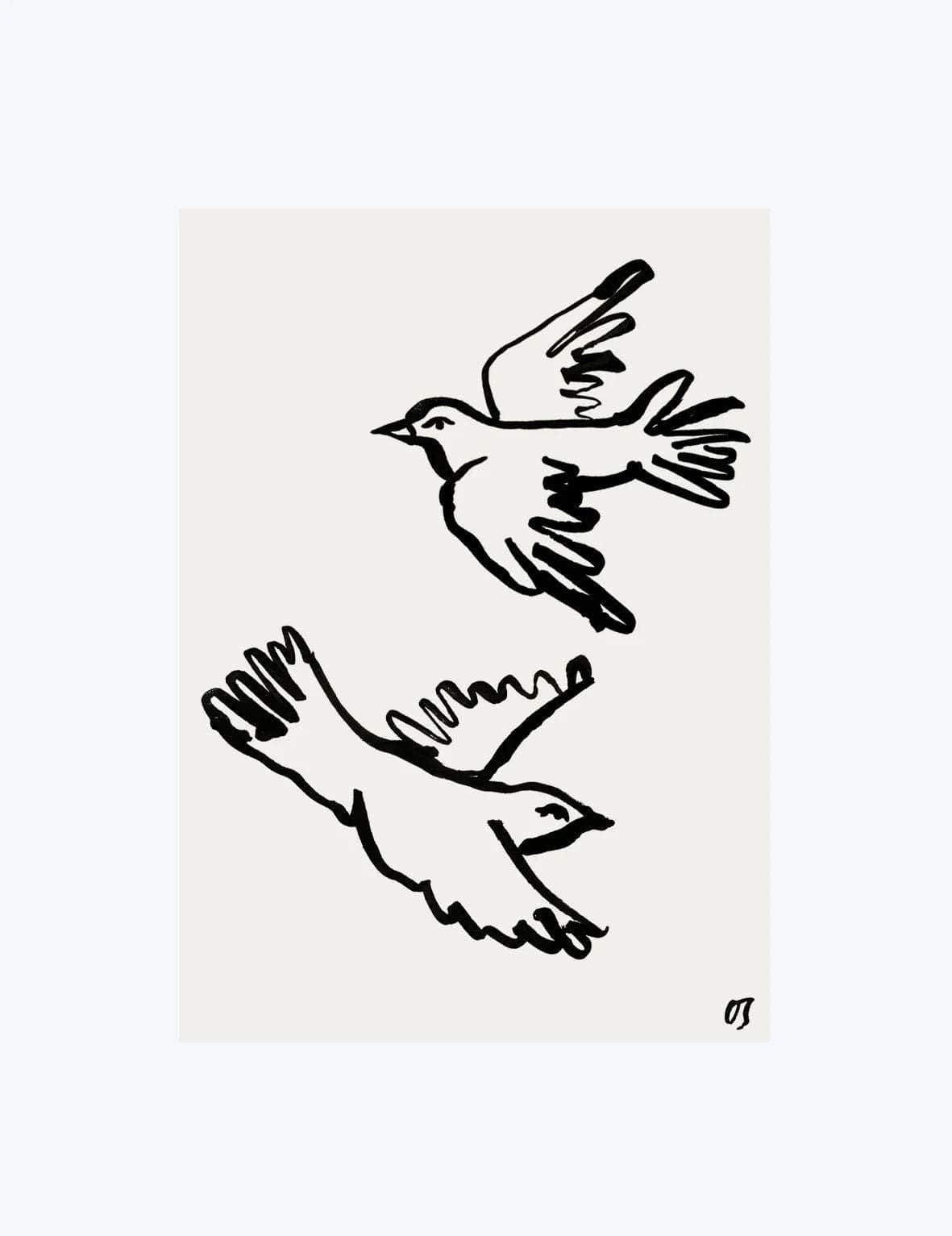 The Doves Art Print