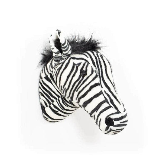 Daniel the Zebra Wall Mounted Plush Head