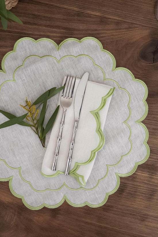 Iris Green Napkins
