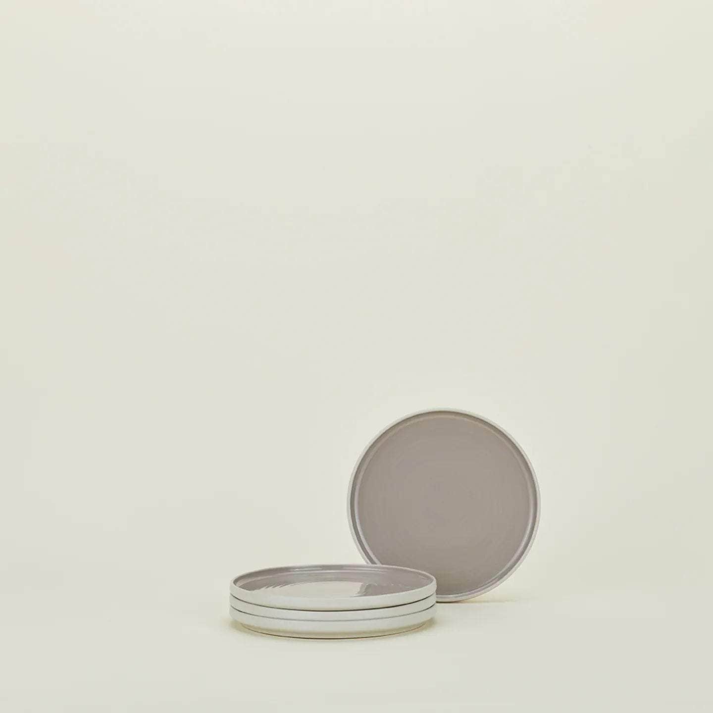 Essential Salad Plate - Set Of 4, Light Grey