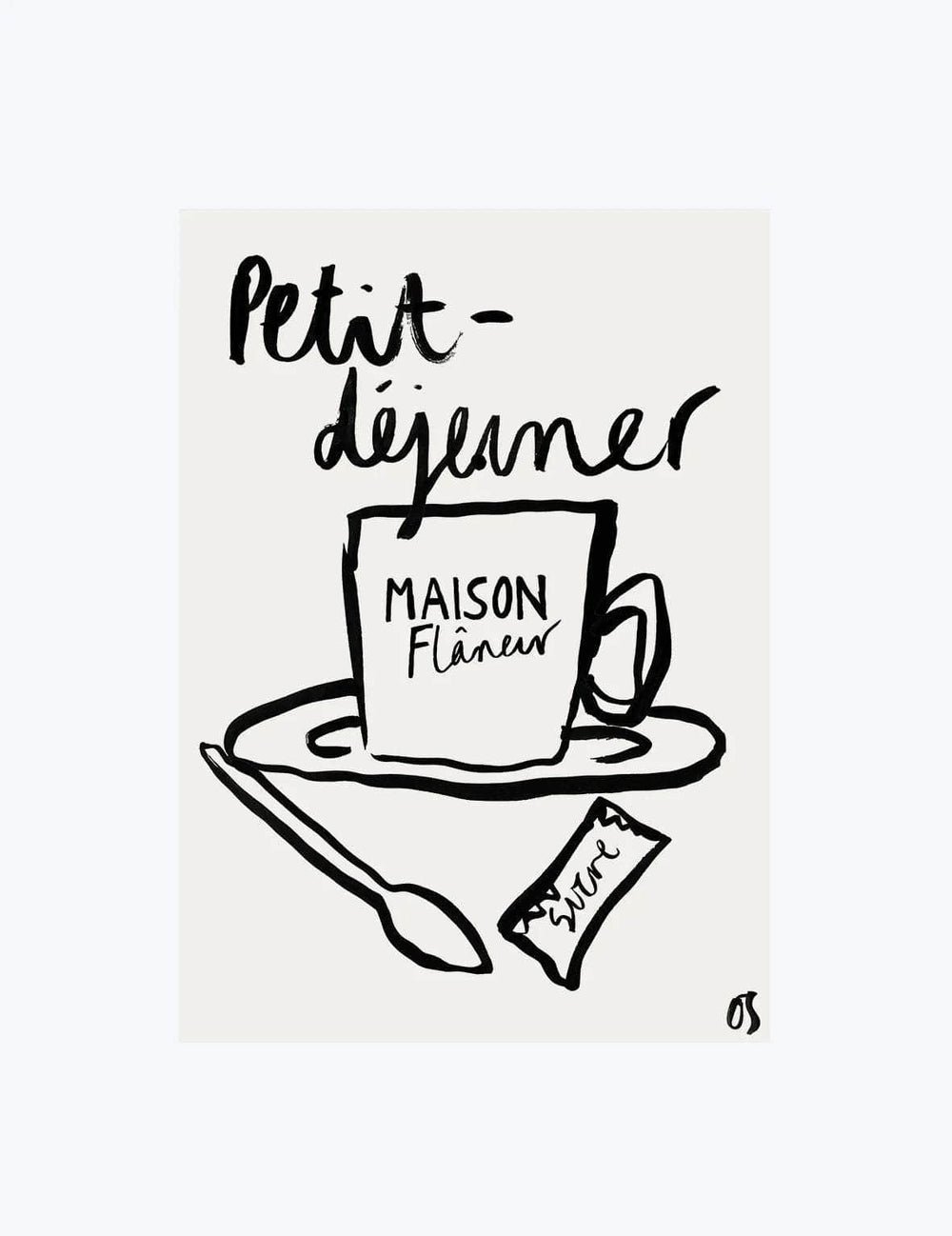 Maison Flâneur x Olivia Sewell Petit-Déjeuner | Wall Art Print