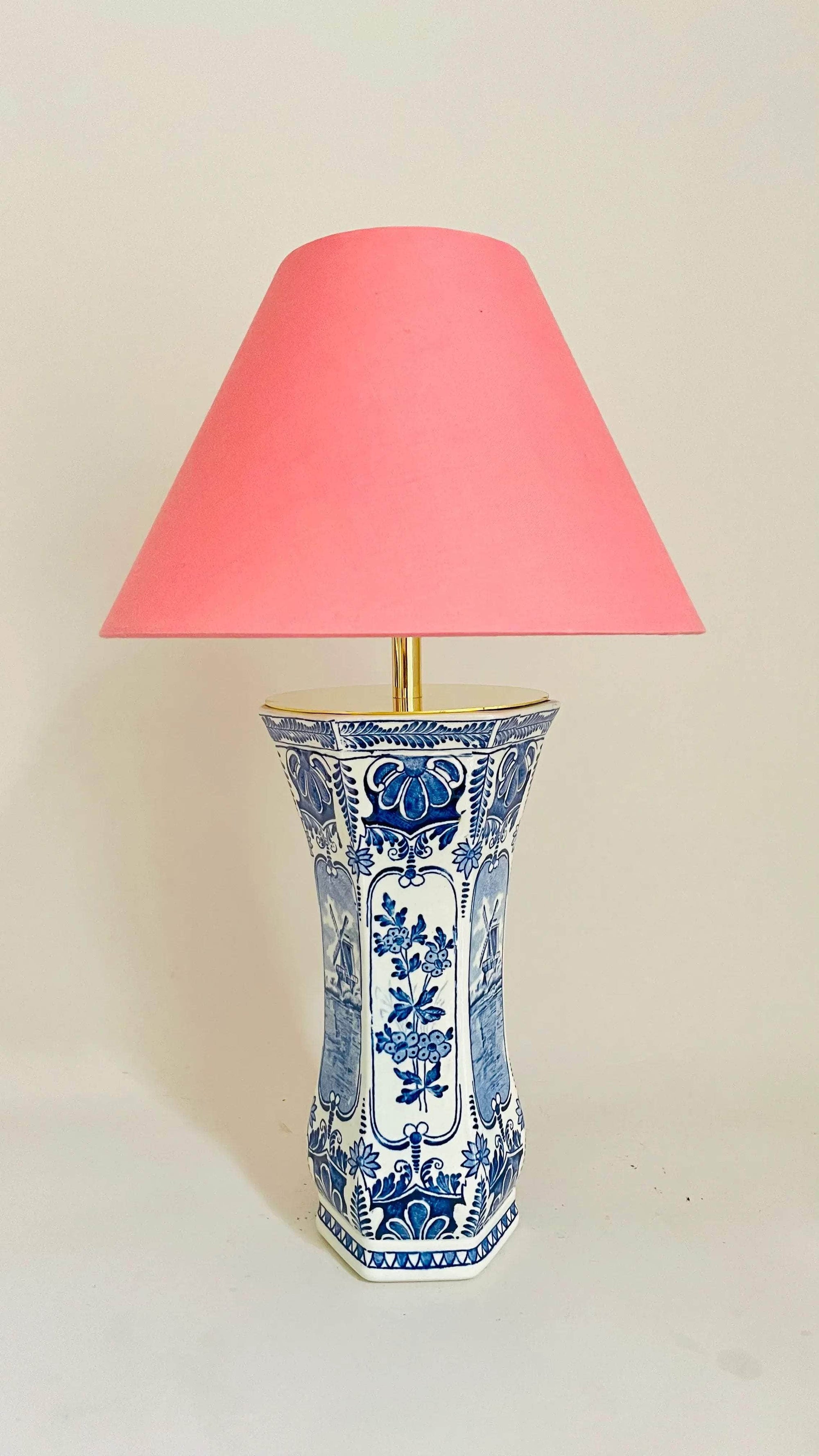 Antique Delft Lamp