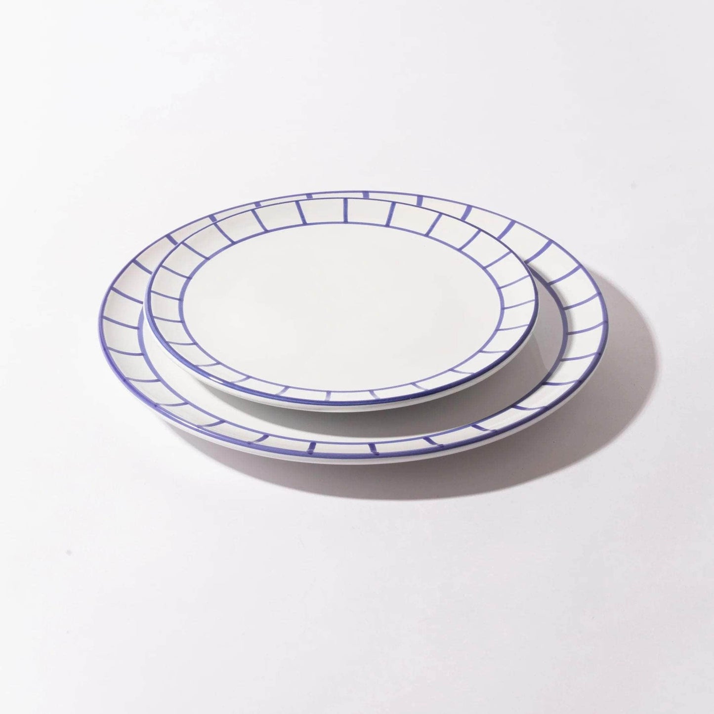 Lunch Plate - Royal Blue Fence
