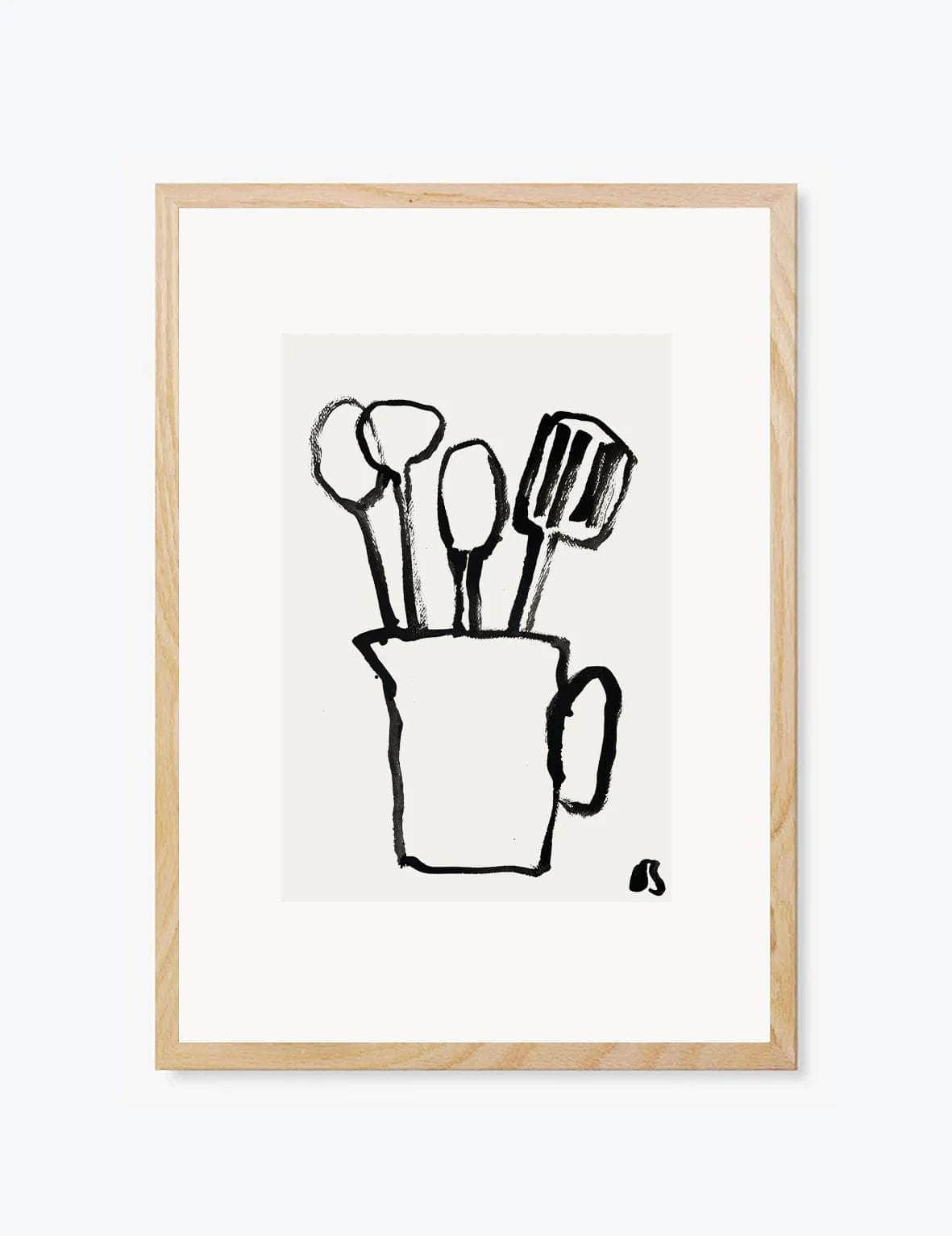 Les Ustensiles | Wall Art Print