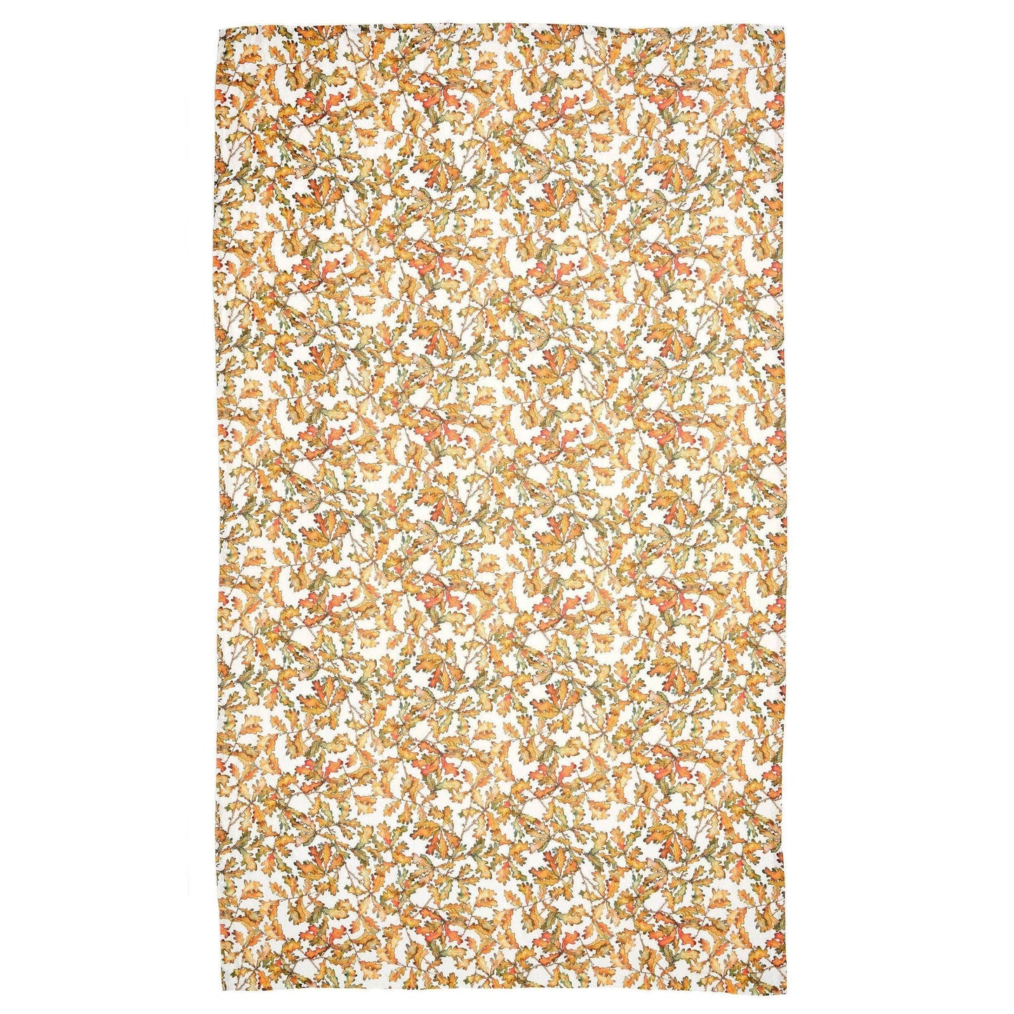 Autumn Leaves Oak Linen Table Cloth