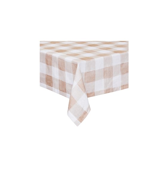 Pink Gingham Tablecloth