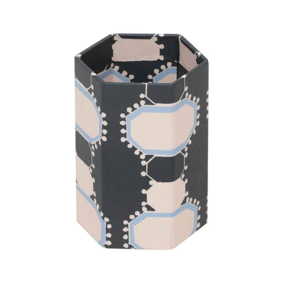 Load image into Gallery viewer, Lali The Blues Hexagonal Brush Pot
