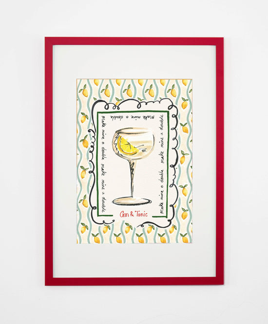 Gin & Tonic Art Print