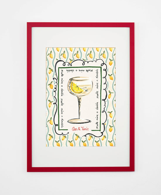 Load image into Gallery viewer, Gin &amp;amp; Tonic Art Print

