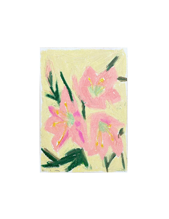 Pink Flowers - Original Painting
