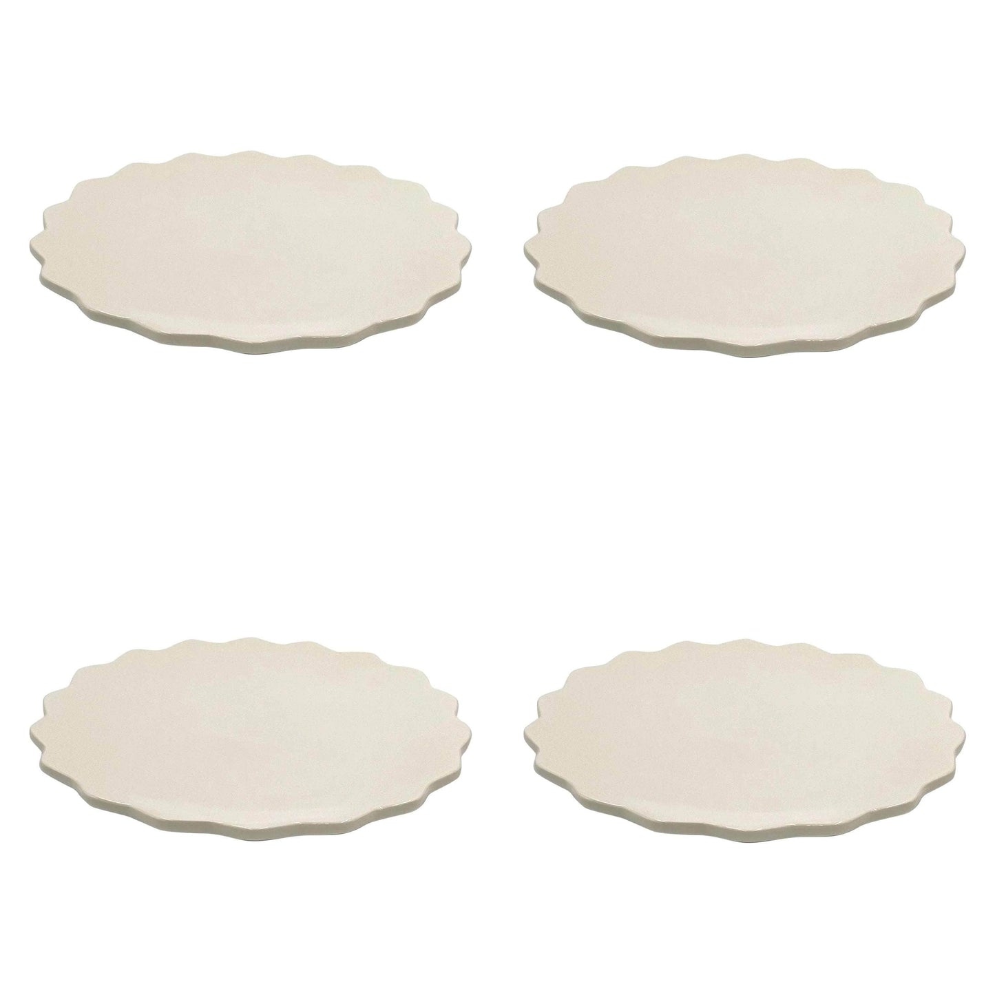 Dinner Plate, Scalloped, Set of Four