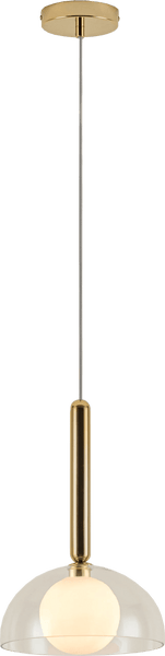 Clear glass dome ceiling light