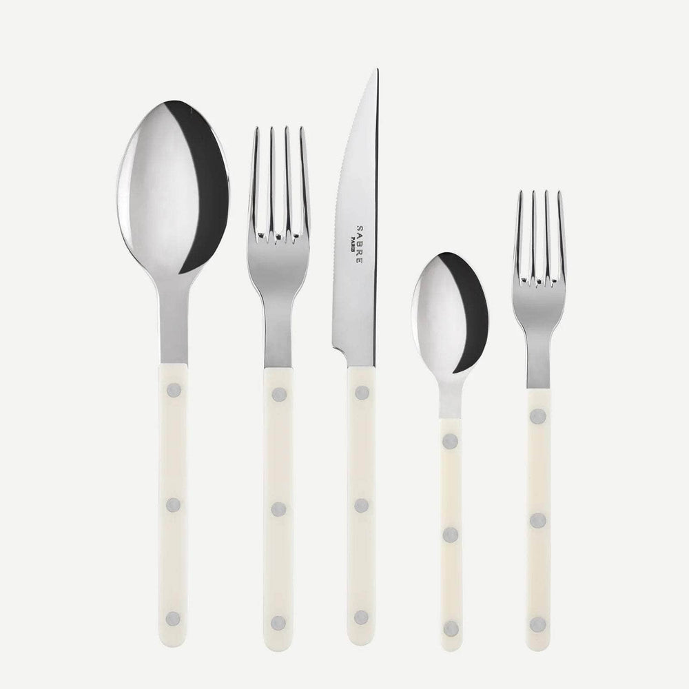 Bistrot Uni 5 Pc Cutlery Set | Ivory