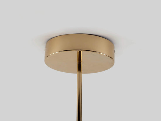 Brass sputnik flush ceiling light