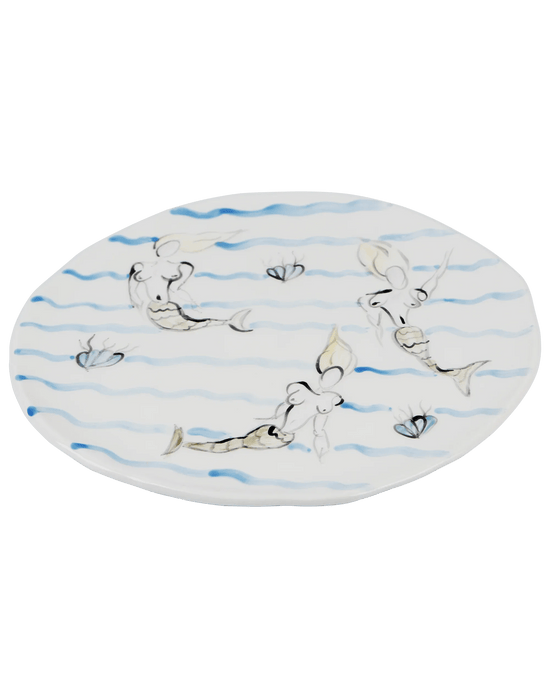 Mermaids & Waves Plate I