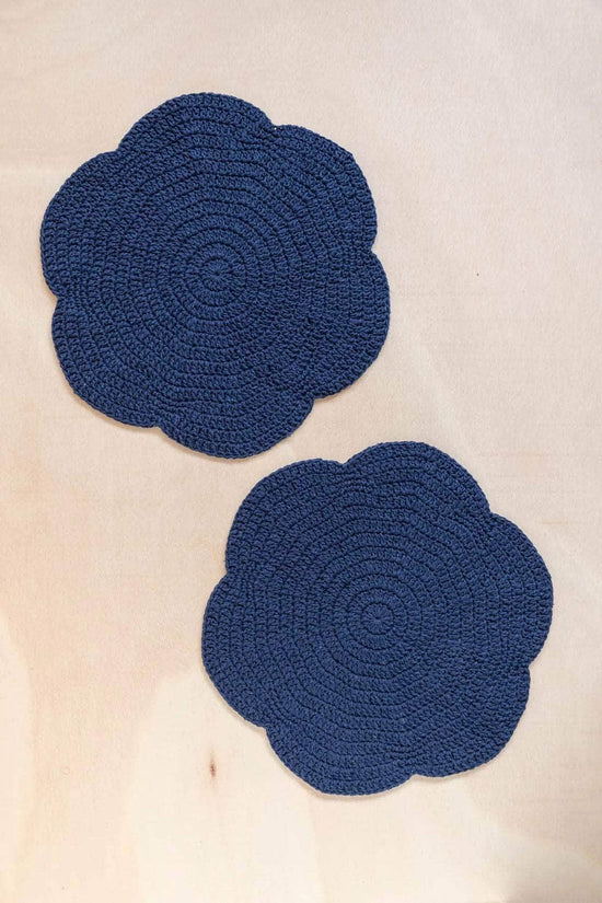 Scallop Crochet Placemat - Set of 2