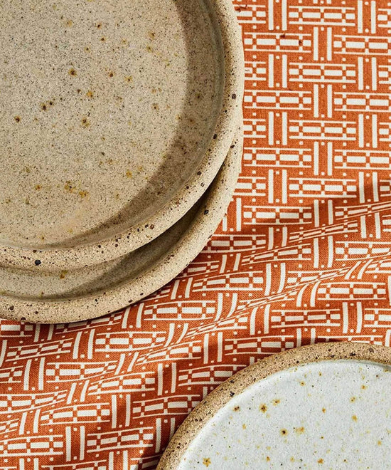 Terracotta Cotton Parquet Napkins | Set of 4