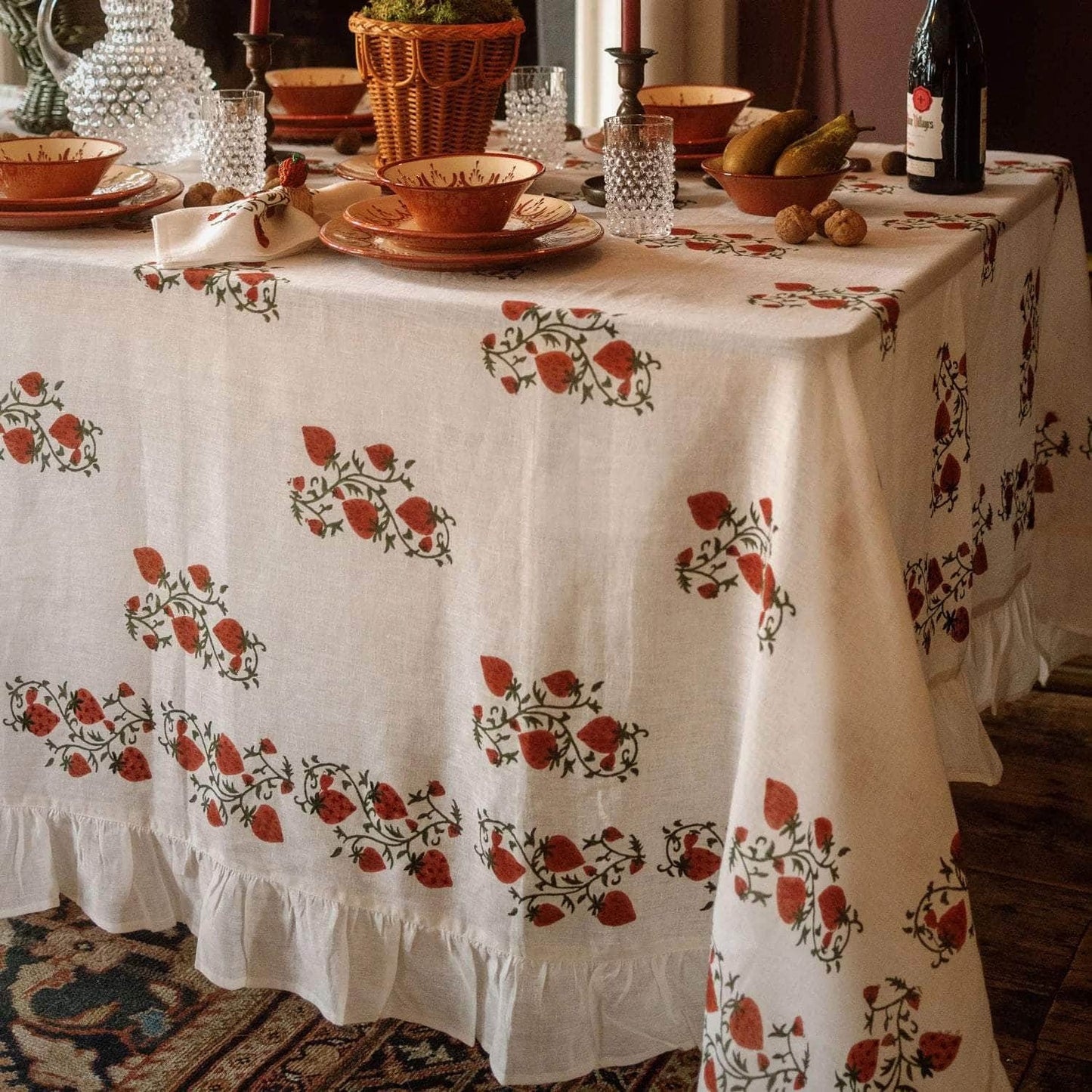Fraises Des Bois Tablecloth