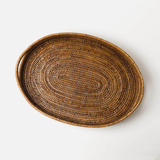 Pegu Rattan Tray | Brown