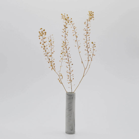 Stem Vase Marble Grey