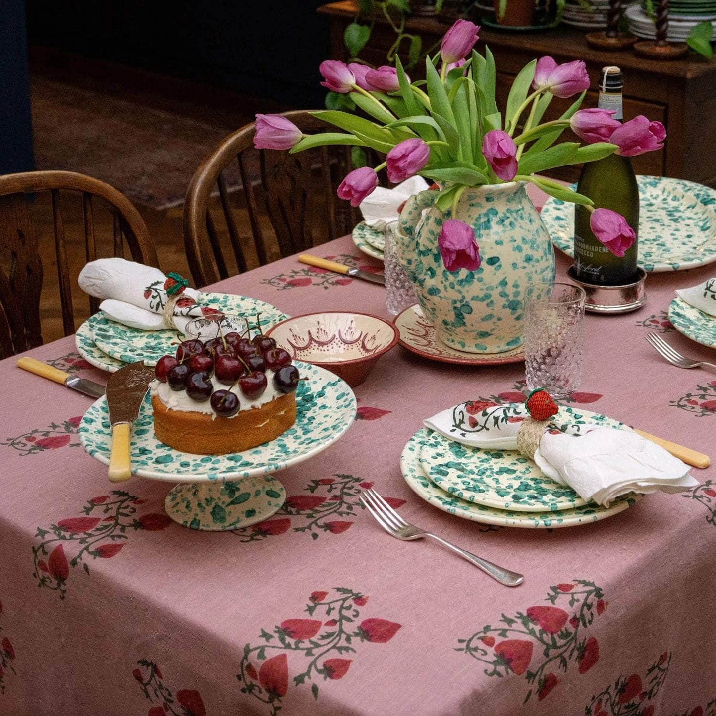 Fraises Des Bois Tablecloth