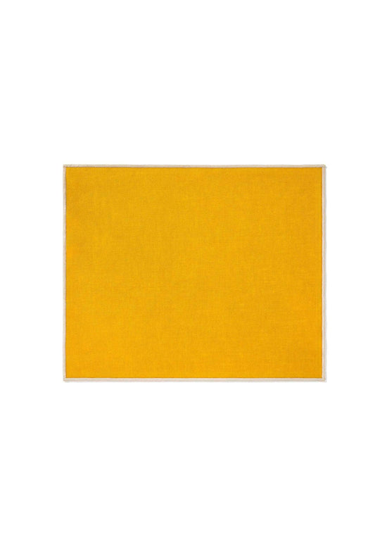 Rita Linen Hand Towel in Yellow