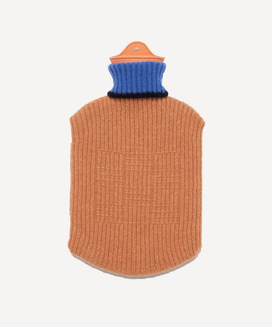 Load image into Gallery viewer, Felted Lambswool Hot Water Bottle - Peach
