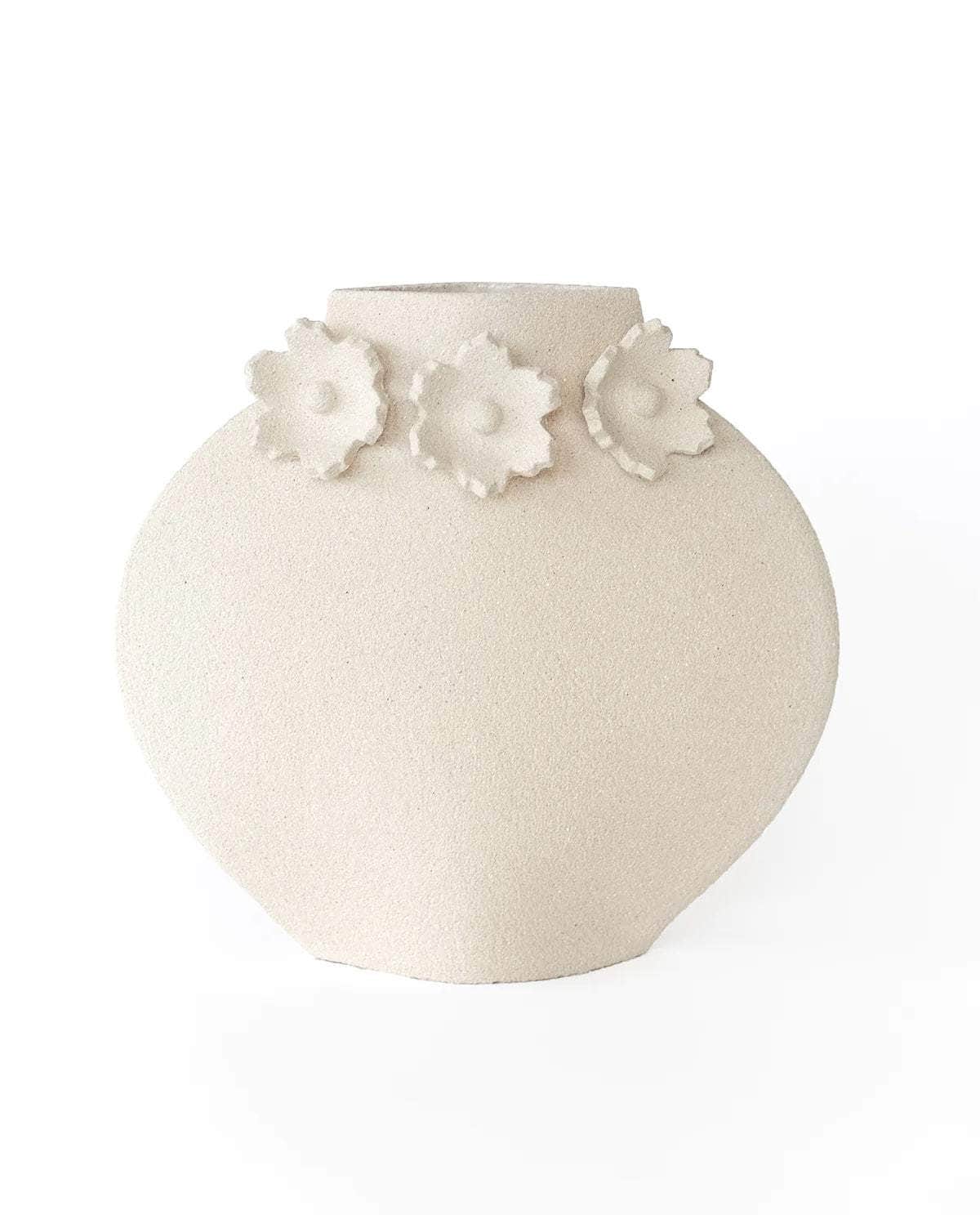 Ceramic Vase 'Sculptural Flowers'