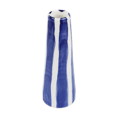 Aegean Blue Stripes II Vase