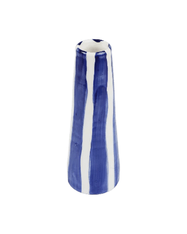 Aegean Blue Stripes II Vase