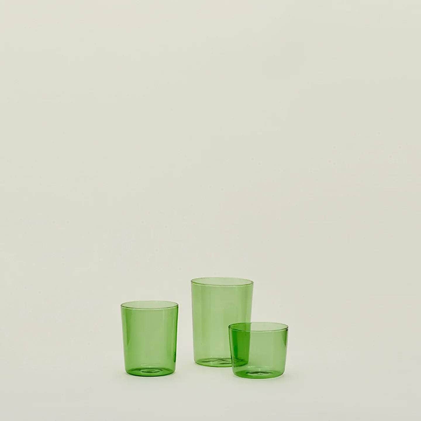 Essential Glassware - Set Of 4, Green