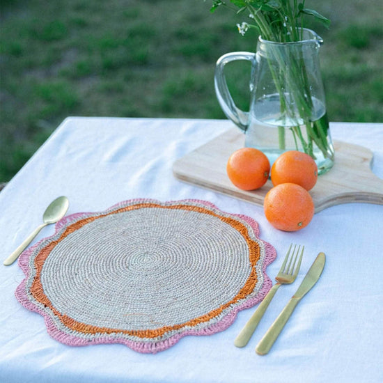 Round Pink Placemat