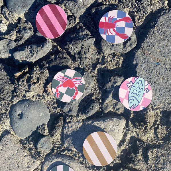 Poisson Coasters | Set of 4