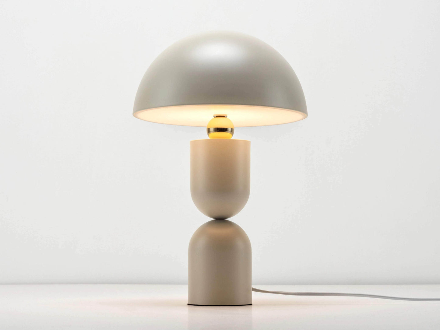 Sand mushroom dome table lamp