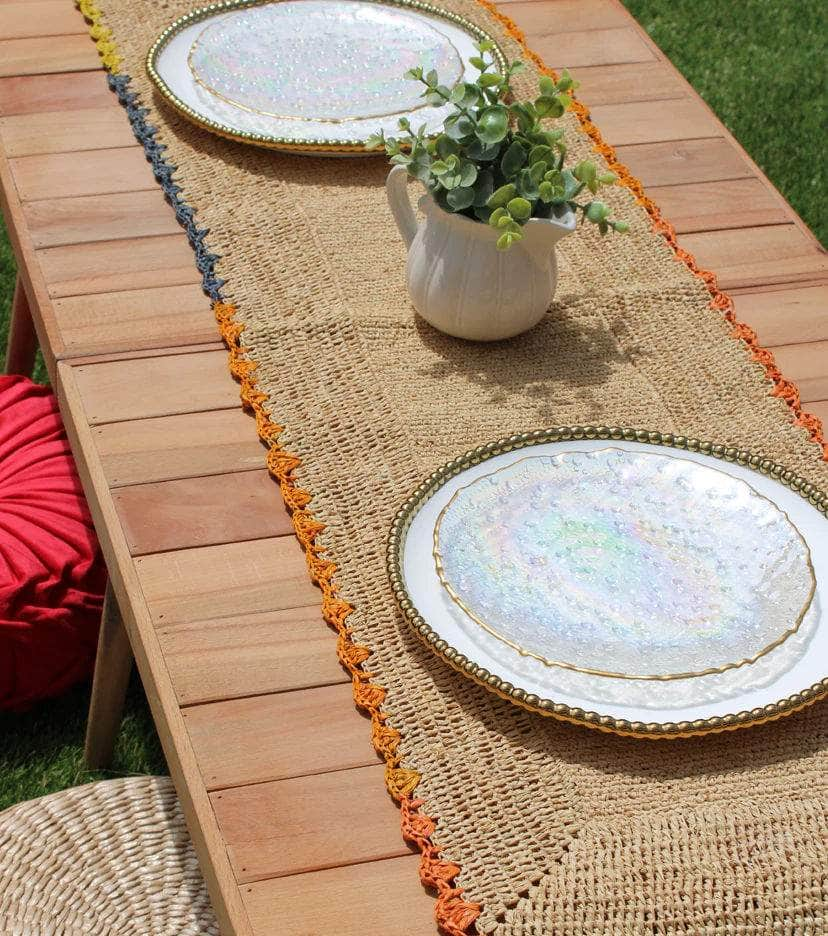 Aura Raffia table Runner