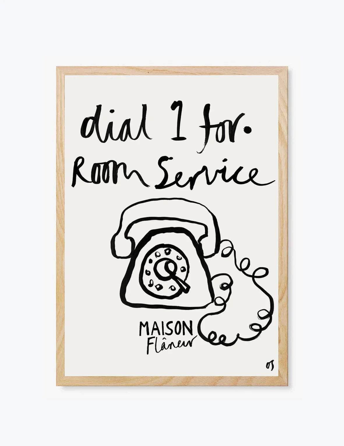 Maison Flâneur x Olivia Sewell Room Service | Wall Art Print