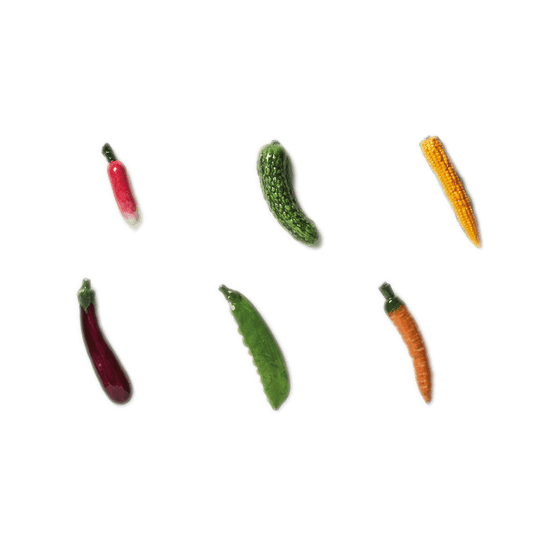 Vegetable Cutlery Rests, Set of Six