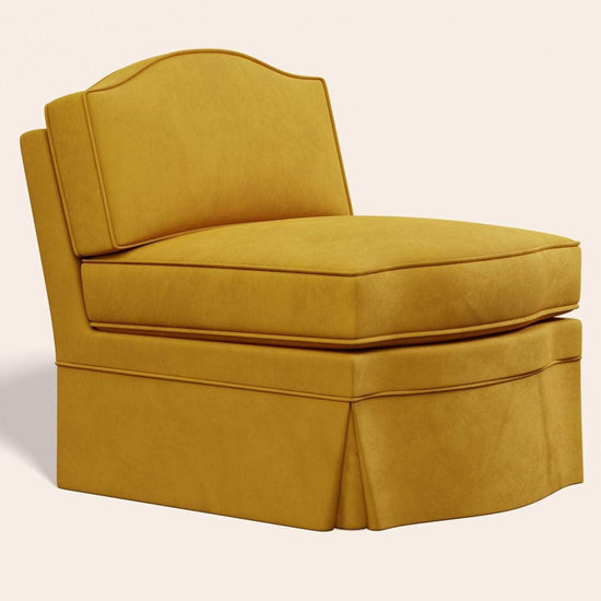 Felix Slipper Chair, Turmeric Velvet