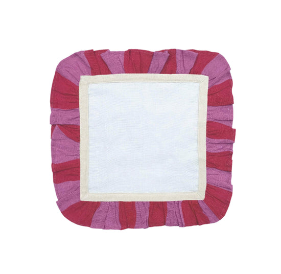 Cerise & Fuchsia Wide Stripe - Set of 2 Napkins