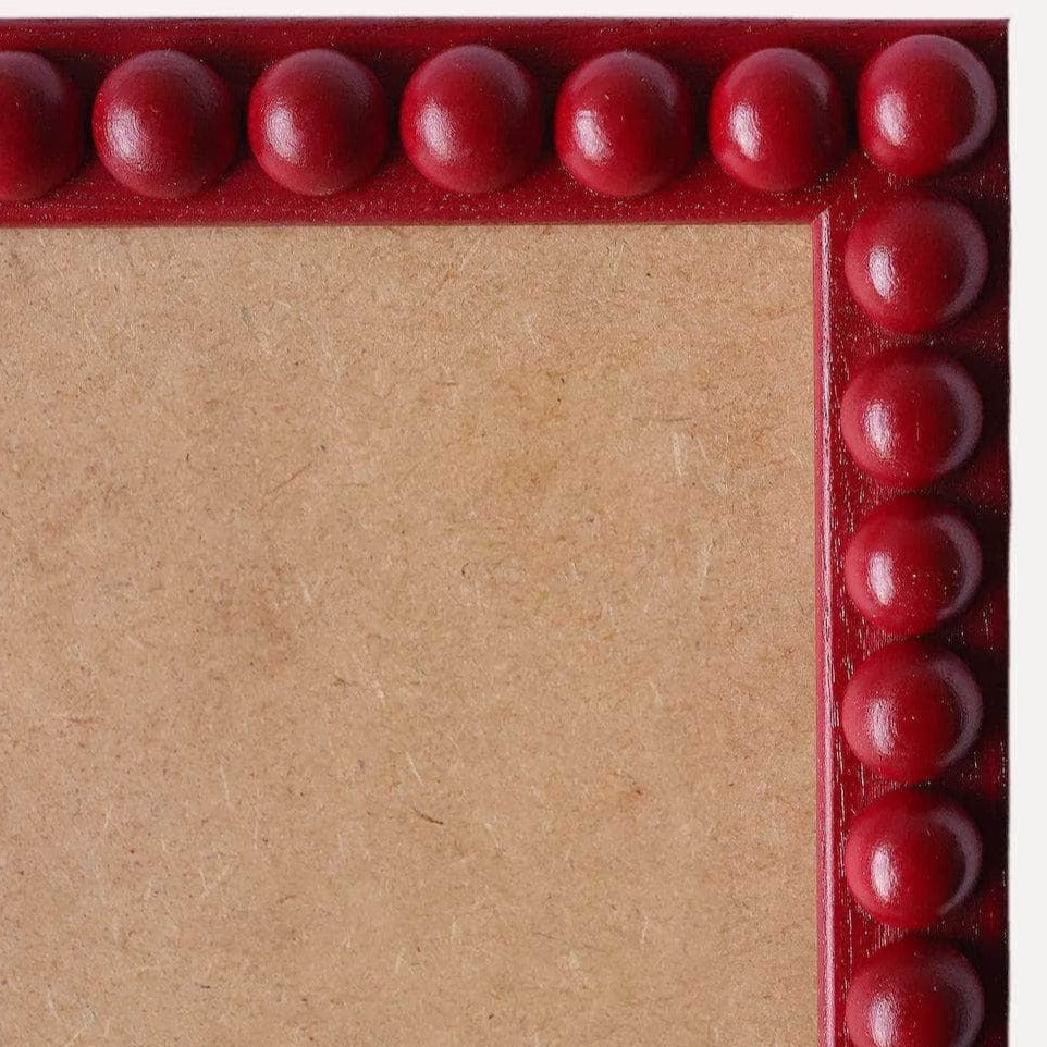 Cranberry Stained Bobbin Frame