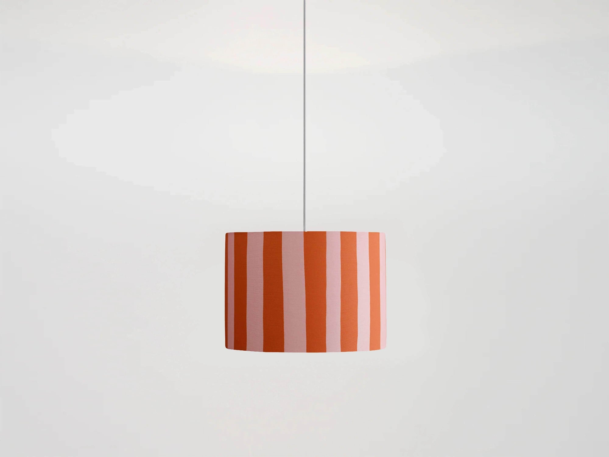 Pink stripes print lamp shade