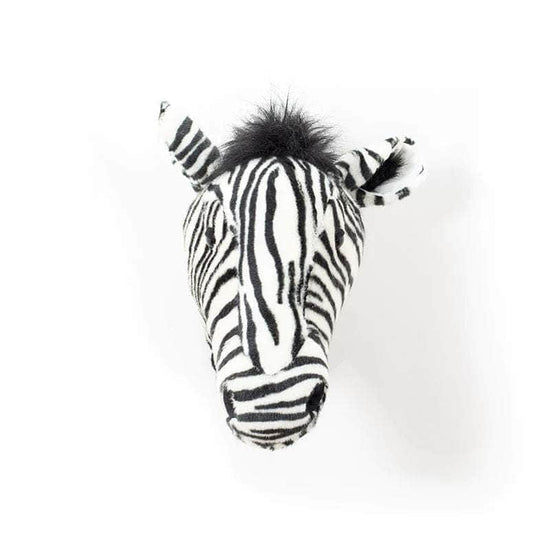 Daniel the Zebra Wall Mounted Plush Head