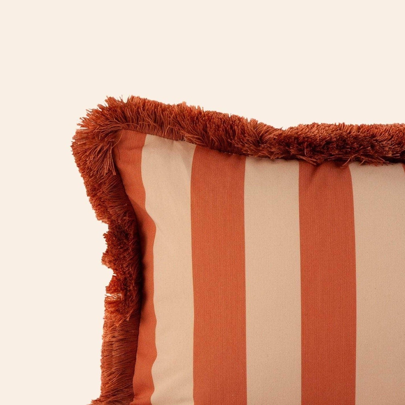 Sonia Stripe Cushion, Ginger