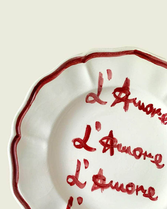 "L'amore" Fil Rouge Plate