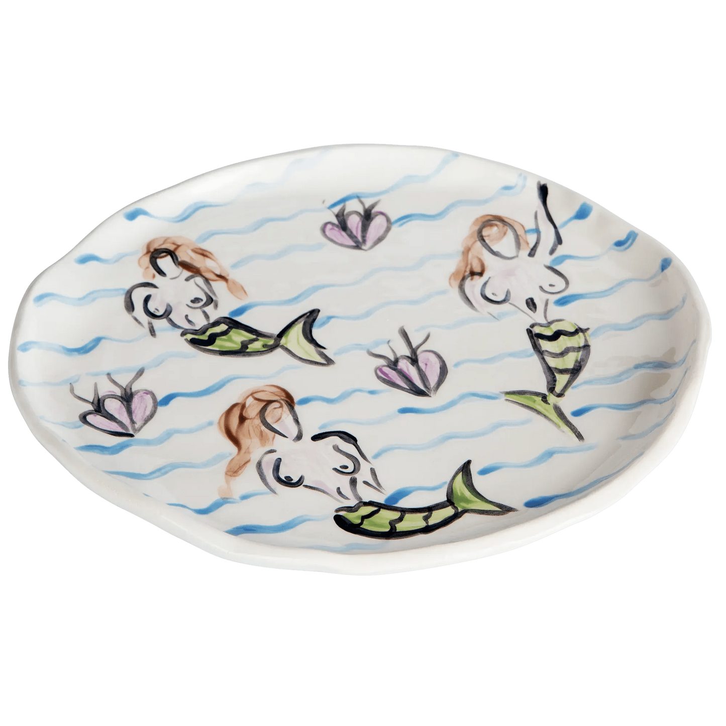 Mermaids & Waves Plate II