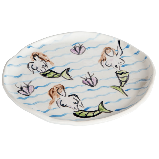 Mermaids & Waves Plate II